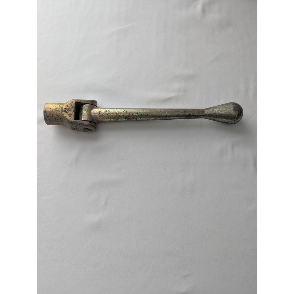 KURY Breaker Bar VTG Tool 10.5 Inch Silver Patina Swivel Flex Handle Heavy Duty